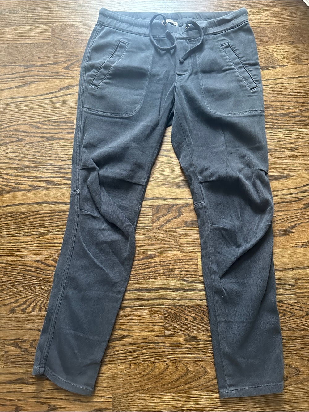 James Perse Charcoal Gray Drawstring Jogger Pants
